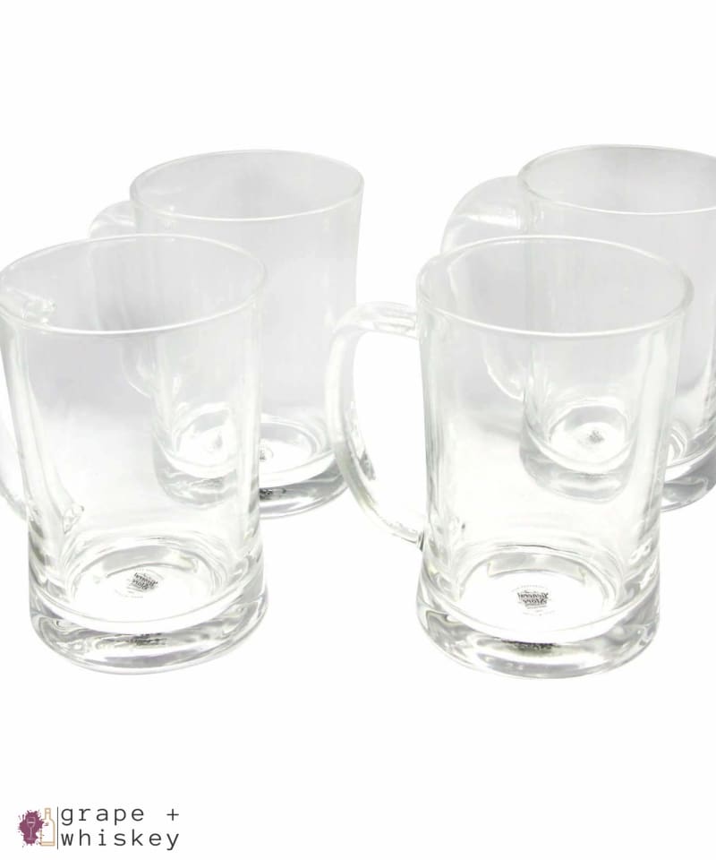 General Store 4 Piece 18 oz. Glass Beer Mug Set