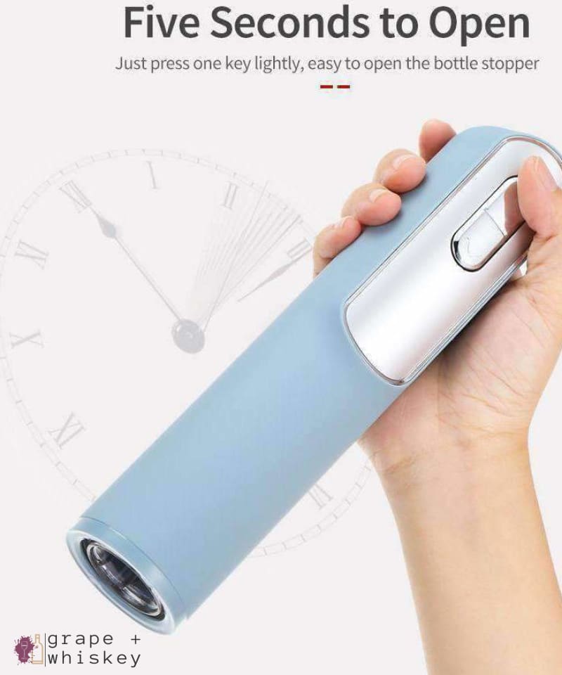 Pro Cordless Electric Wine Bottle Opener Kit -  - Grape and Whiskey