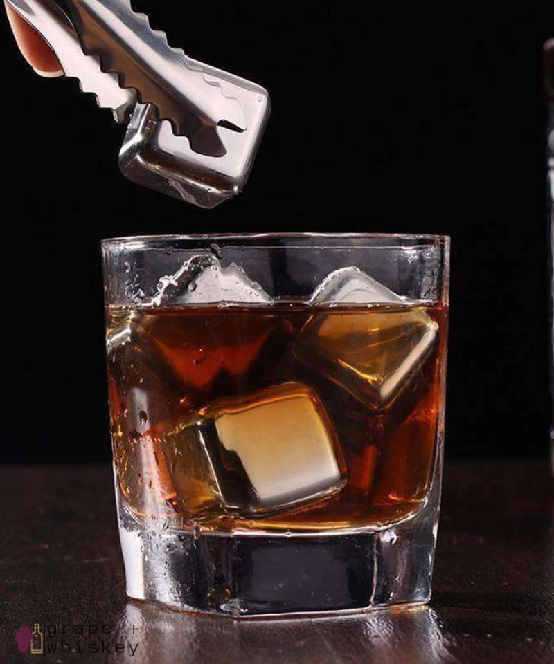 Quick Freezing Whiskey Cubes - Stainless Steel Version -  - Grape and Whiskey