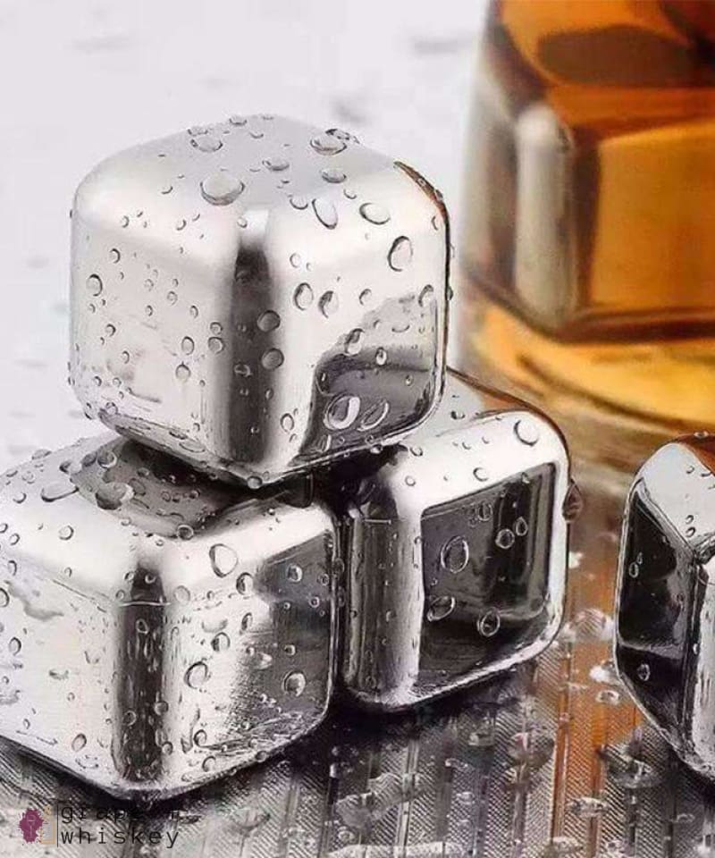 Quick Freezing Whiskey Cubes - Stainless Steel Version -  - Grape and Whiskey