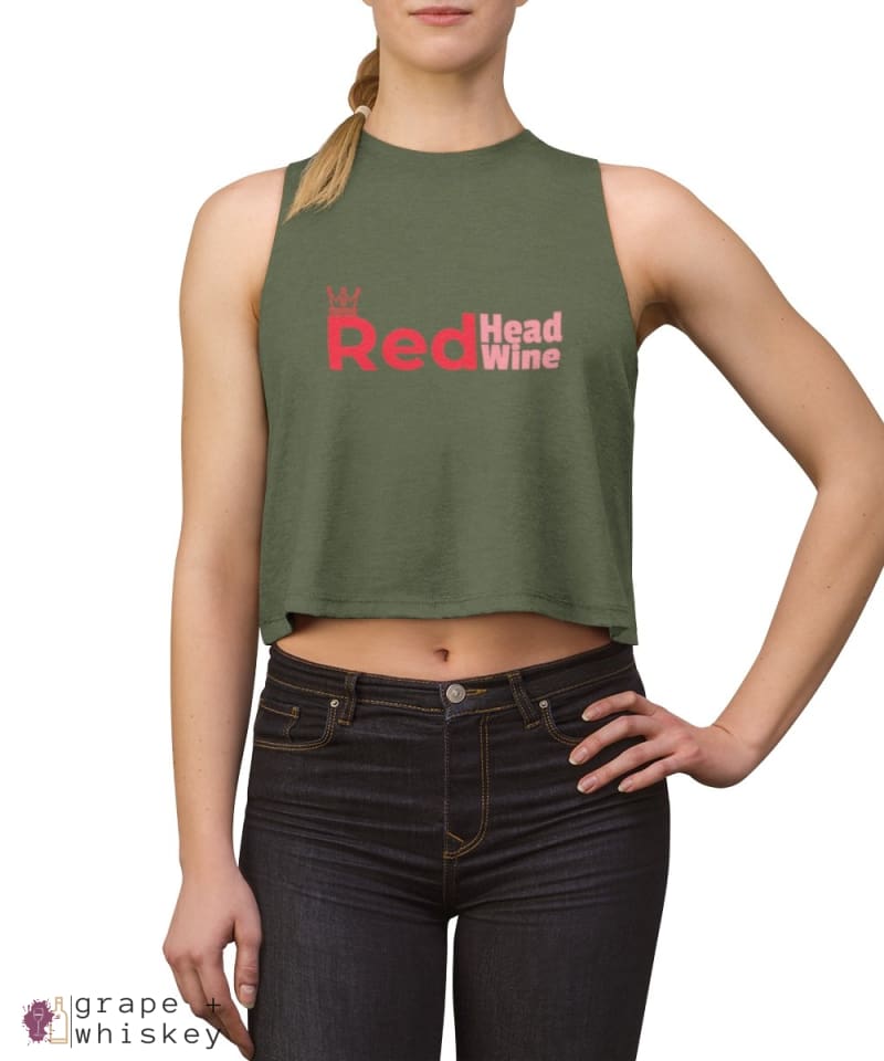 Redhead's Love Wine Women's Crop top -  - Grape and Whiskey