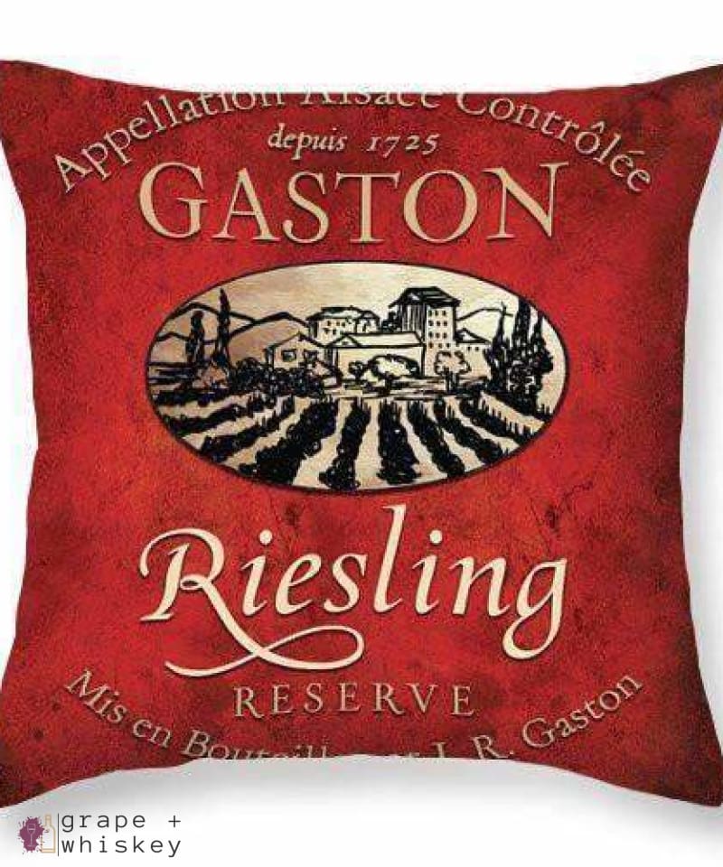 Reisling Throw Pillow - 26&quot; x 26&quot; / No - Grape and Whiskey