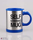 Self Stirring Coffee Mug - Blue - Grape and Whiskey