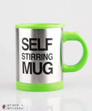Self Stirring Coffee Mug - Green - Grape and Whiskey
