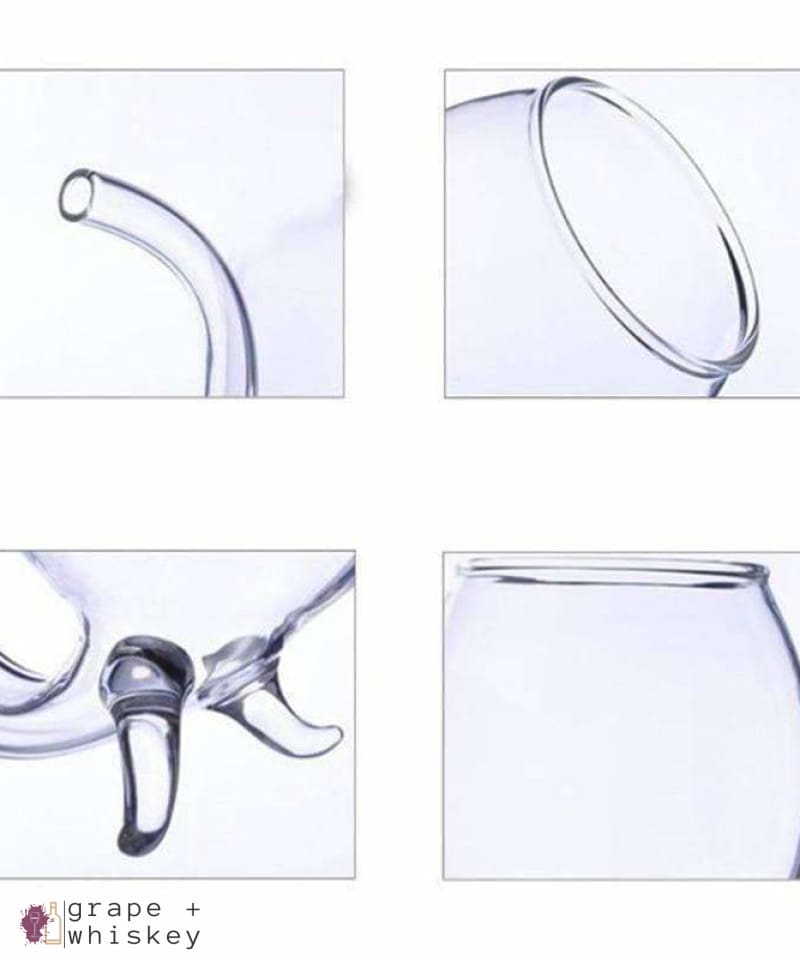 Special 10.5oz Hand Blown Wine Glass -  - Grape and Whiskey