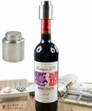 Stainless Steel Vacuum Wine Sealer -  - Grape and Whiskey