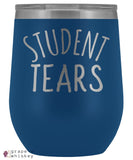 Student Tears 12oz Stemless Wine Tumbler with Lid - Blue - Grape and Whiskey