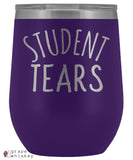 Student Tears 12oz Stemless Wine Tumbler with Lid - Purple - Grape and Whiskey