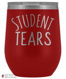Student Tears 12oz Stemless Wine Tumbler with Lid - Red - Grape and Whiskey