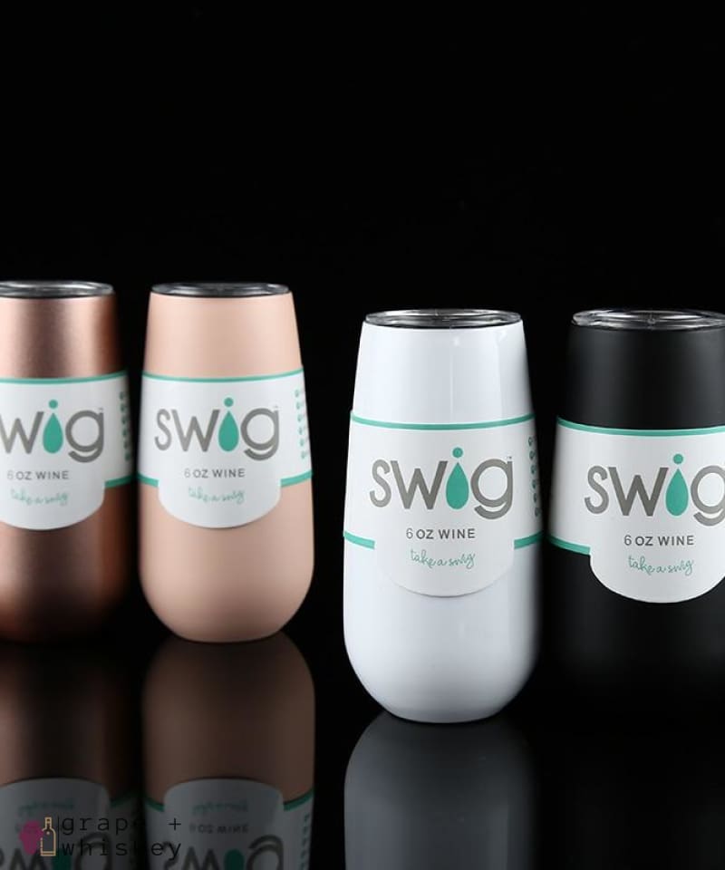 Swig Insulated Wine Flute Tumbler with lid -  - Grape and Whiskey