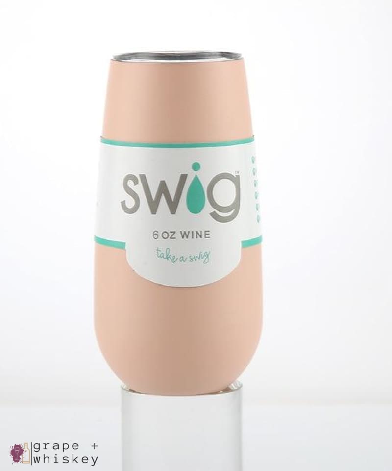 Swig Insulated Wine Flute Tumbler with lid - F-6oz - Grape and Whiskey