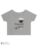 Teacher Off Duty Women's Slouchy top - 2XL / Grey TriBlend - Grape and Whiskey
