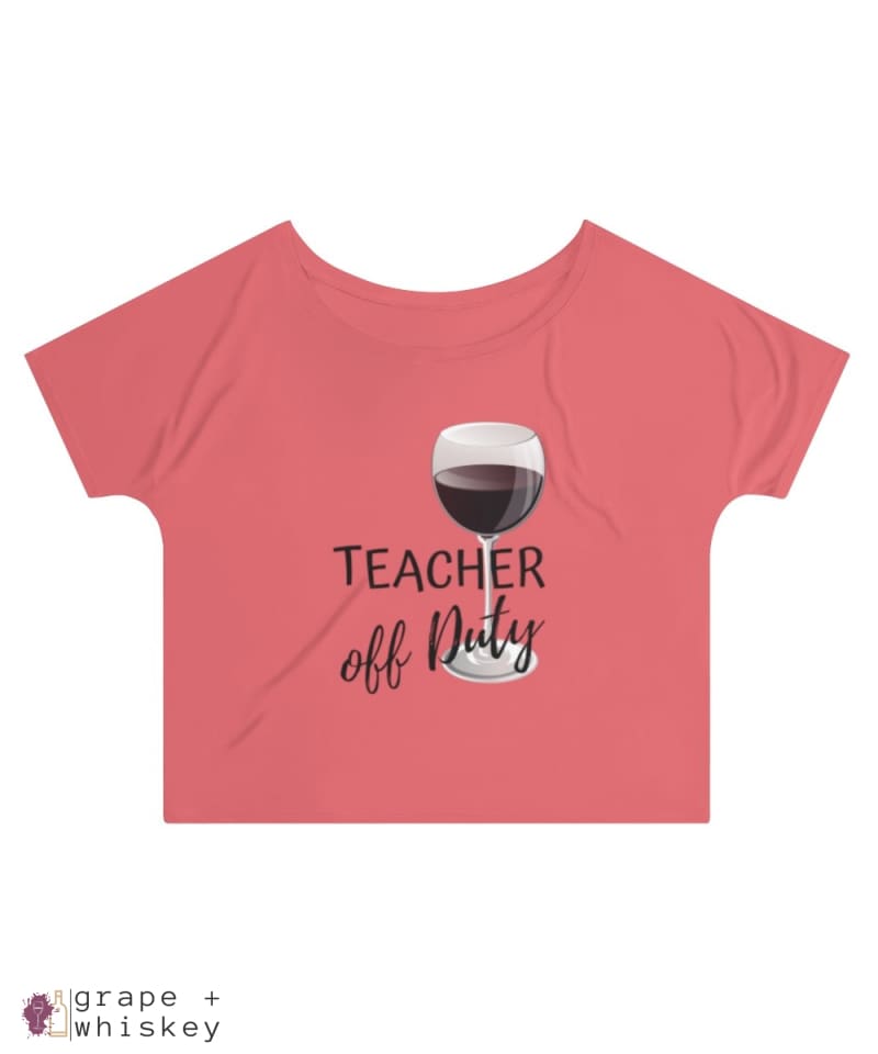 Teacher Off Duty Women's Slouchy top - 2XL / Red TriBlend - Grape and Whiskey