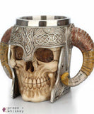 Viking Horned Warrior Beer Stein - Default Title - Grape and Whiskey