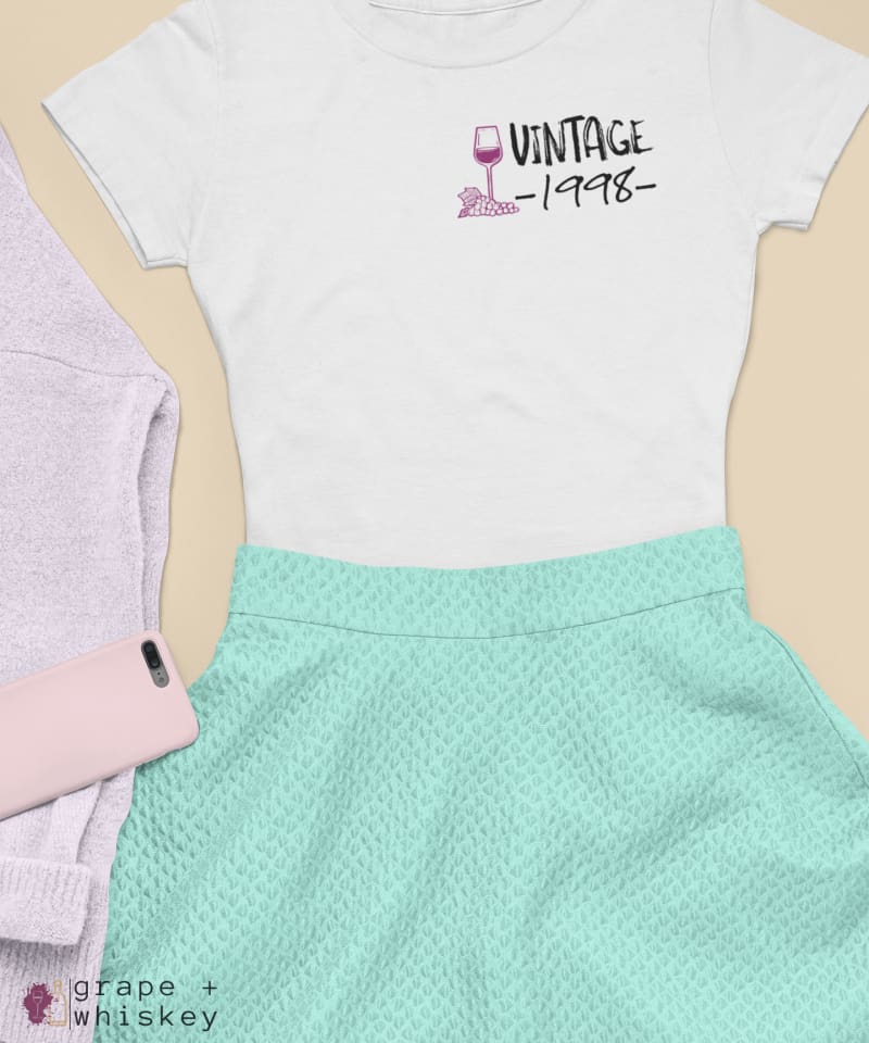 Vintage 1998 - 21st Birthday Women's Boyfriend Tee -  - Grape and Whiskey