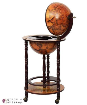 Vintage Globe Wine Stand (Bar) - Default Title - Grape and Whiskey