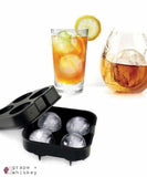 Whiskey Ice Ball Maker Tray -  - Grape and Whiskey
