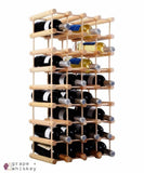 Wooden Wine Holder Bottle Rack for 40 Bottles - Default Title - Grape and Whiskey